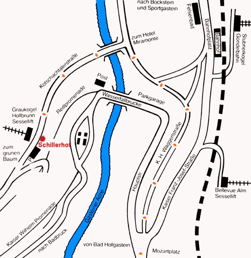 Schillerhof på kort over byen